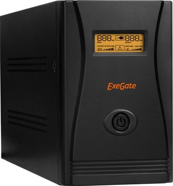 Источник бесперебойного питания ExeGate SpecialPro Smart LLB-2200.LCD.AVR.C13.RJ.USB - фото