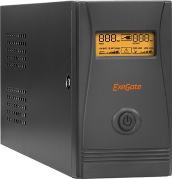 Источник бесперебойного питания ExeGate Power Smart ULB-650.LCD.AVR.EURO - фото