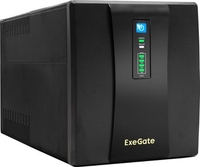 Источник бесперебойного питания ExeGate SpecialPro UNB-1200.LED.AVR.4SH.USB - фото