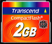 Карта памяти Transcend 133x CompactFlash 2 Гб (TS2GCF133) - фото
