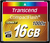 Карта памяти Transcend 1000x CompactFlash Ultimate 16GB (TS16GCF1000) - фото