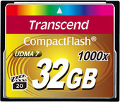 Карта памяти Transcend 1000x CompactFlash Ultimate 32GB (TS32GCF1000) - фото