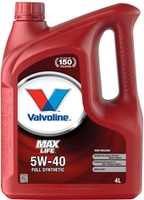 Моторное масло Valvoline MaxLife Synthetic 5W-40 4л - фото