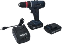 Дрель-шуруповерт WATT WAS-21Li 1.021.029.10 (с 2-мя АКБ, кейс) - фото