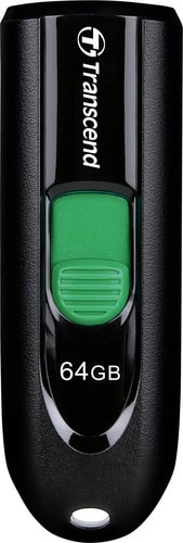 USB Flash Transcend JetFlash 790C 64GB (черный/зеленый) - фото