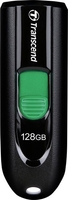 USB Flash Transcend JetFlash 790C 128GB (черный/зеленый) - фото