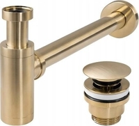 Сифон Rea Klik-Klak REA-A8586 (матовое золото) - фото