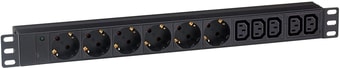 Блок розеток ExeGate ServerPro PDU-19H010 Al-5C136S-C14 - фото