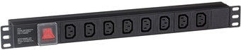 Блок розеток ExeGate ServerPro PDU-19H808 Al-8С13-C14-SW - фото