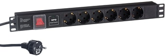 Блок розеток ExeGate ServerPro PDU-19H608 Al-6S-EU2CU-SW-SPD1 - фото