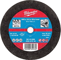 Отрезной диск Milwaukee 4932451505 - фото