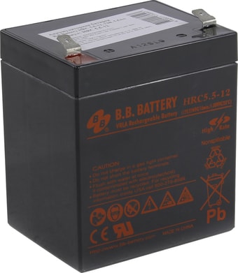 Аккумулятор для ИБП B.B. Battery HRC5.5-12 (12В/5.5 А·ч) - фото