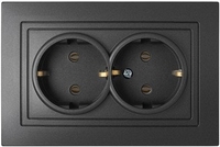 Розетка Bylectrica Уют РС16-348 (графит) - фото