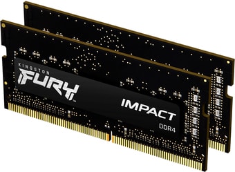 Оперативная память Kingston FURY Impact 2x32GB DDR4 SODIMM PC4-25600 KF432S20IBK2/64 - фото