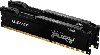 Оперативная память Kingston FURY Beast 2x8GB DDR3 PC3-12800 KF316C10BBK2/16 - фото