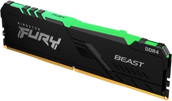 Оперативная память Kingston FURY Beast RGB 8GB DDR4 PC4-29800 KF437C19BBA/8 - фото