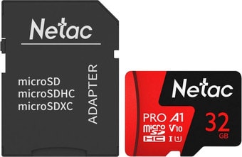 Карта памяти Netac P500 Extreme Pro 32GB NT02P500PRO-032G-R (с адаптером) - фото