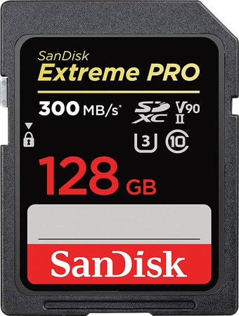 Карта памяти SanDisk Extreme PRO SDXC SDSDXDK-128G-GN4IN 128GB - фото