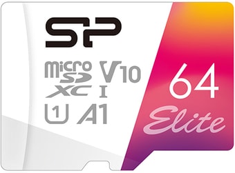 Карта памяти Silicon-Power Elite microSDXC SP064GBSTXBV1V20SP 64GB - фото