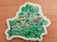 Мозаика/пазл Белкартография Мая Радзіма - Беларусь - фото