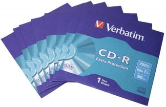 CD-R диск Verbatim 700Mb Verbatim DL Extra Protection 52x в конверте - фото