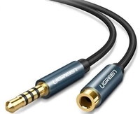 Кабель Ugreen AV118 3.5 мм - 3.5 мм (50 см, синий) - фото