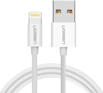 Кабель Ugreen US155 USB Type-A - Lightning (0.5 м, белый) - фото
