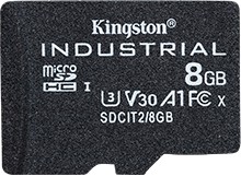 Карта памяти Kingston Industrial microSDHC SDCIT2/8GBSP 8GB - фото