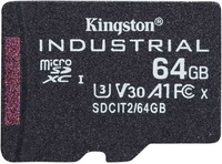Карта памяти Kingston Industrial microSDHC SDCIT2/64GBSP 64GB - фото