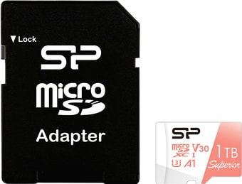 Карта памяти Silicon-Power Superior A1 microSDXC SP001TBSTXDV3V20SP 1TB (с адаптером) - фото