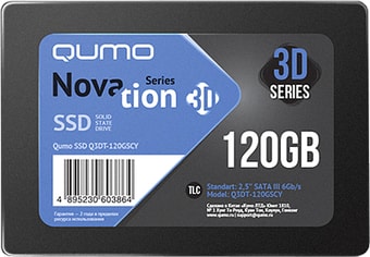 SSD QUMO Novation 3D TLC 120GB Q3DT-120GSCY - фото