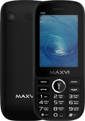 Мобильный телефон Maxvi K20 (черный) - фото