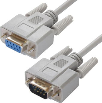 Удлинитель Greenconnect Russia GCR-DB9CM2F-1.8m RS-232 - RS-232 (1.8 м, белый) - фото