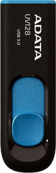 USB Flash A-Data DashDrive UV128 Black/Blue 64GB (AUV128-64G-RBE) - фото