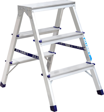 Лестница-стремянка Алюмет AD7203 (2x3 ступени) - фото