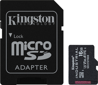 Карта памяти Kingston Industrial microSDHC SDCIT2/16GB 16GB (с адаптером) - фото