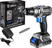 Дрель-шуруповерт Deko Sharker 063-4037 (с 1-им АКБ) - фото