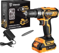 Дрель-шуруповерт Deko GCD20DU3 063-4144 (с 1-им АКБ, без кейса) - фото