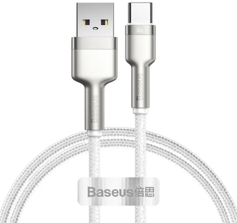 Кабель Baseus USB Type-A - USB Type-C CAKF000102 (1 м, белый) - фото
