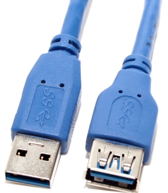 Удлинитель 5bites USB Type-A - USB Type-A UC3011-005F (0.5 м, синий) - фото