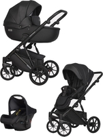 Универсальная коляска Riko Basic Montana Ecco (3 в 1, 12/черный) - фото