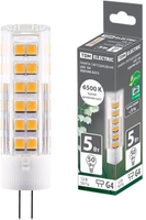 Светодиодная лампочка TDM Electric G4-5 Вт-AC/DC 12 В-6500 SQ0340-0215 - фото