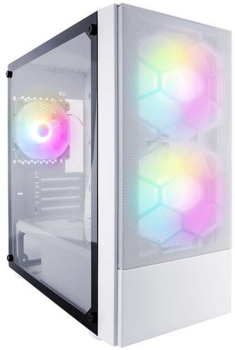 Корпус 1stPlayer Firebase X4-M-WH-2F1P-W-1F1-W - фото