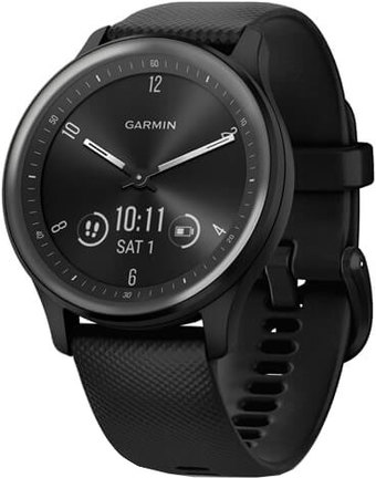 Умные часы Garmin Vivomove Sport (черный/черный сланцевый) - фото