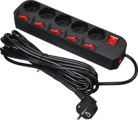 Сетевой фильтр Buro 500SH-5-SW-B - фото