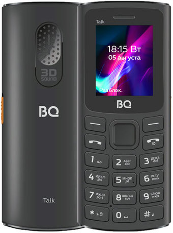 Кнопочный телефон BQ-Mobile BQ-1862 Talk (черный) - фото