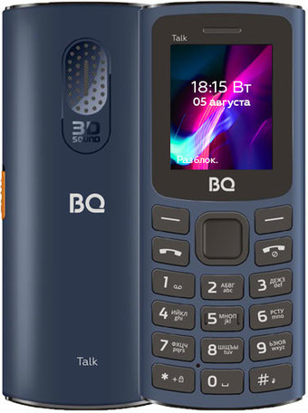 Кнопочный телефон BQ-Mobile BQ-1862 Talk (синий) - фото