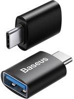 Адаптер Baseus ZJJQ000001 USB Type-C - USB Type-A (черный) - фото