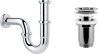 Сифон Wellsee Drainage System 182102004 (сифон, выпуск, хром) - фото