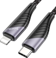 Кабель Hoco U95 Freeway PD USB Type-C - Lightning (1.2 м, черный) - фото